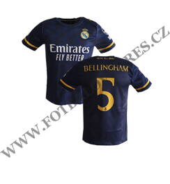 BELLINGHAM fotbalový dres Real Madrid tmavý 2023/2024 - JEN VEL. 128