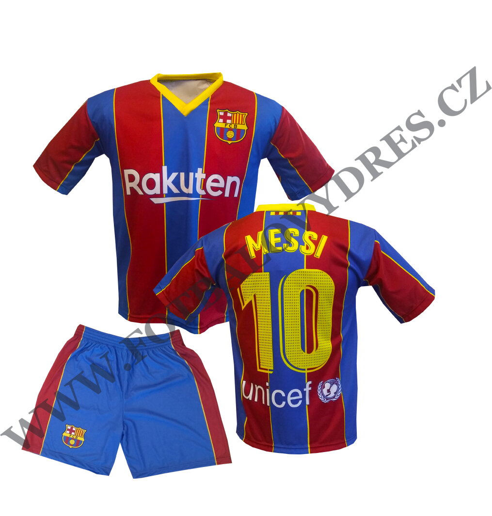 MESSI Barcelona fotbalový A2 komplet 2020/2021 - dres + trenýrky