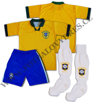 Fotbalový A3 BRAZIL komplet - dres trenýrky ponožky
