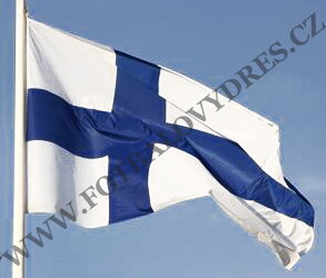 FINSKO vlajka velká FINLAND