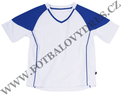 Fotbalový dres zn.James Nicholson Team - barva bílá/royal modrá