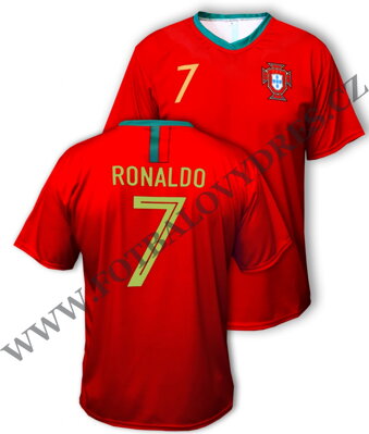 RONALDO Portugalsko fotbalový dres 2018 - 2019