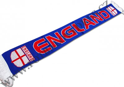 Fotbalová šála England Anglie modrá