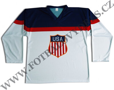 Hokejový dres USA SOČI OLYMPIÁDA s vlastním potiskem