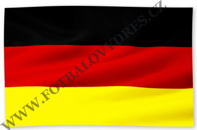 Vlajka Německo Germany velká