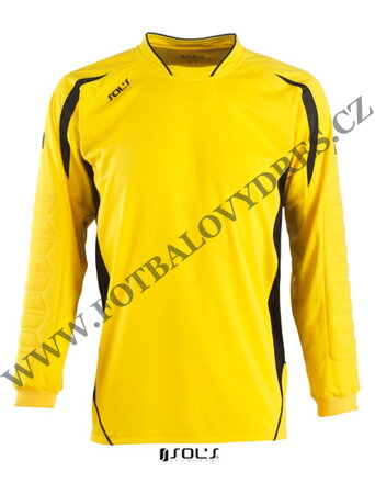 Dětský brankářský fotbalový dres SOL'S - Yellow