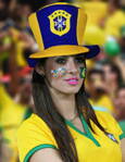 BRAZIL fan klobouk