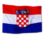 CHORVATSKO CROATIA vlajka velká