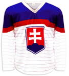 SLOVENSKO OLYMPIÁDA bílý hokejový dres s vlastním potiskem