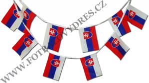 SLOVENSKO výzdobné vlaječky 