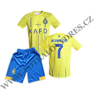 RONALDO fotbalový A2 komplet Al Nassr 2023/2024 - dres a trenýrky