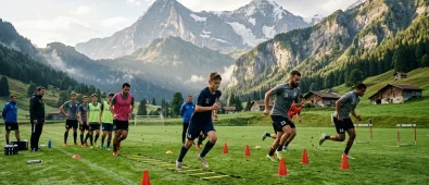 Soustředění fotbal — Jak naplánovat letní a zimní kemp | FotbalovýDres.cz Soustředění fotbal — Jak naplánovat letní a zimní kemp | FotbalovýDres.cz (Obrázek vygenerovaný umělou inteligencí)