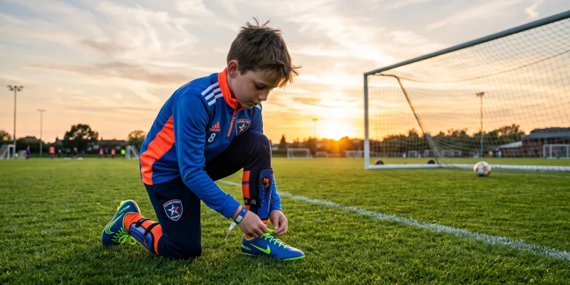 Oblečení a výbava pro malého fotbalistu — Průvodce rodiče | FotbalovýDres.cz Oblečení a výbava pro malého fotbalistu — Průvodce rodiče | FotbalovýDres.cz (Obrázek vygenerovaný umělou inteligencí)